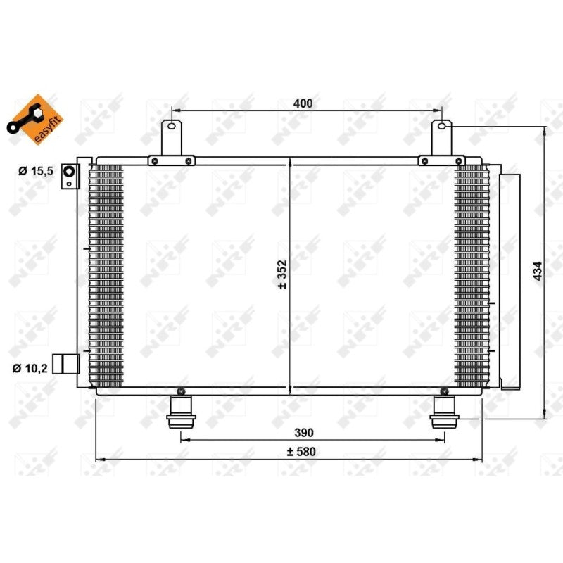 Radiator clima NRF 35782