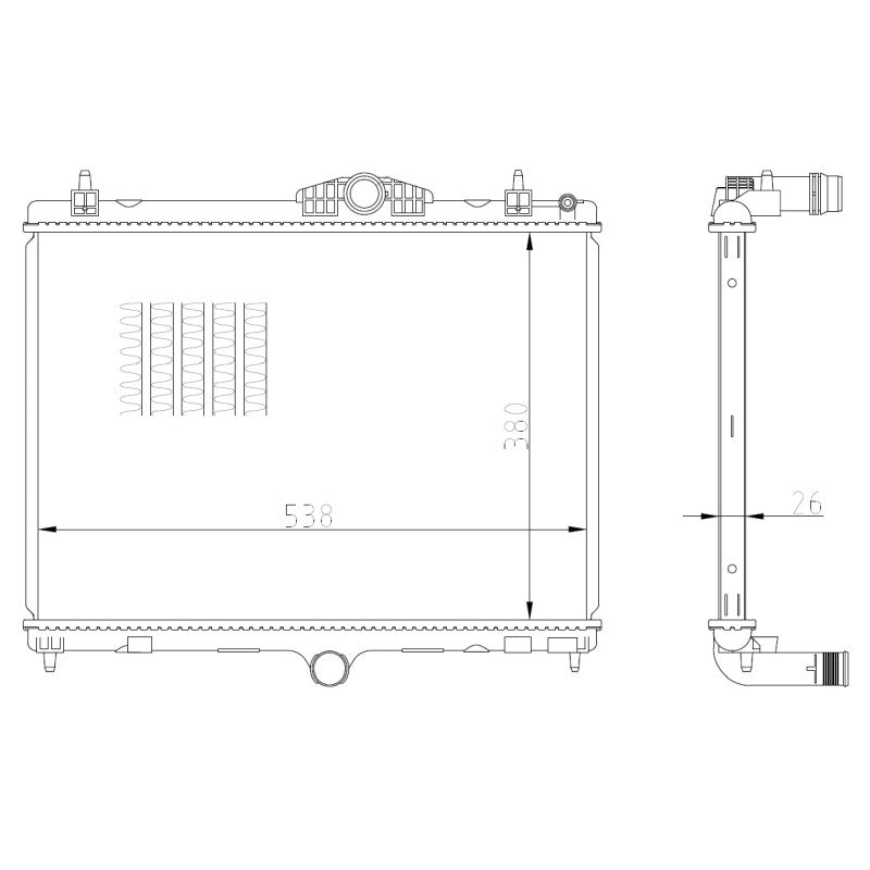 Radiator apa NRF 550027