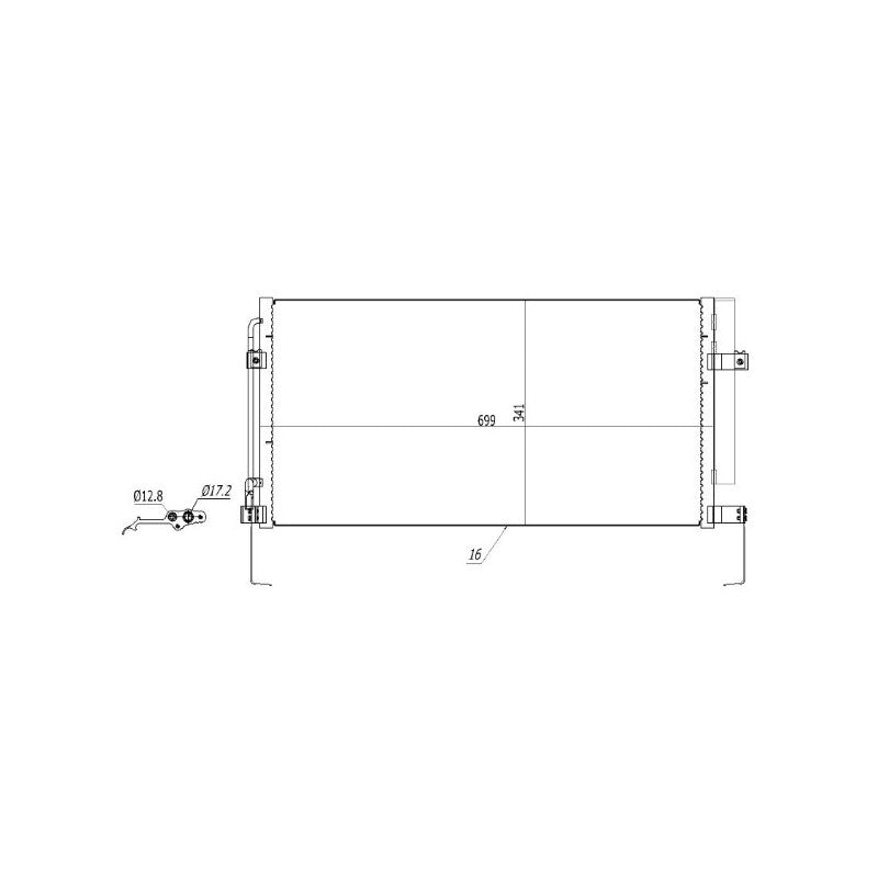 Radiator clima MTR 13054506