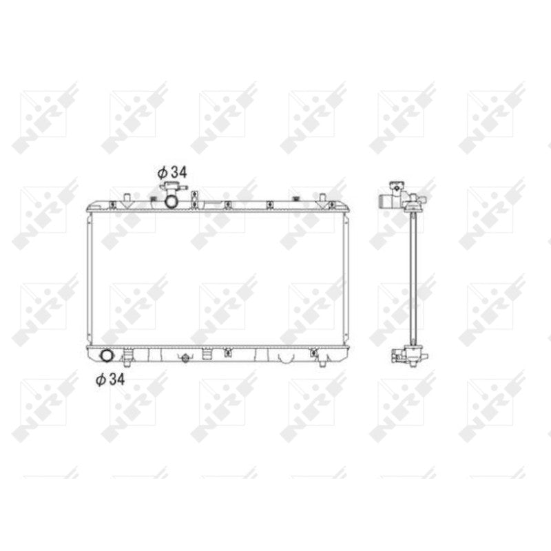 Radiator apa NRF 53581