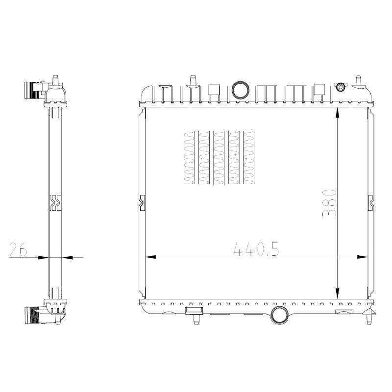 Radiator apa NRF 550021