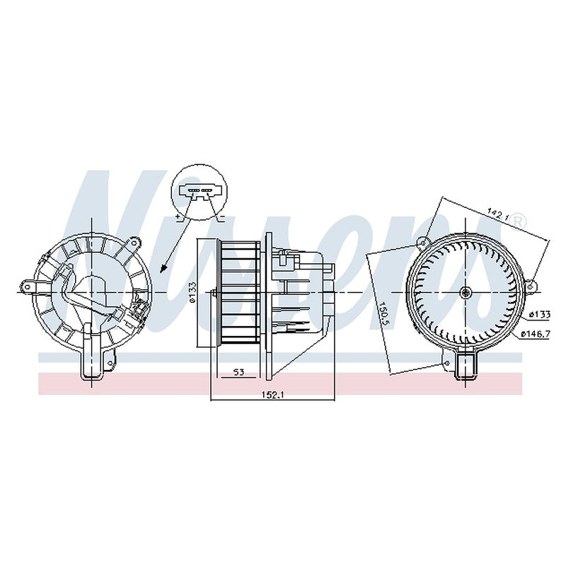 Ventilator habitaclu KAMOKA 7790188