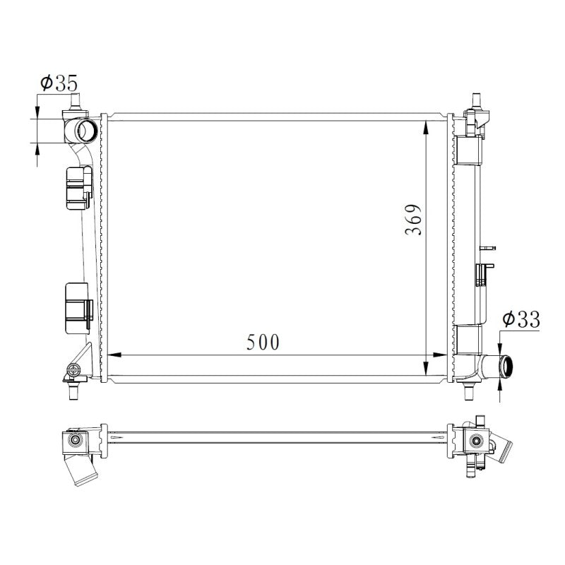 Radiator apa NRF 59263
