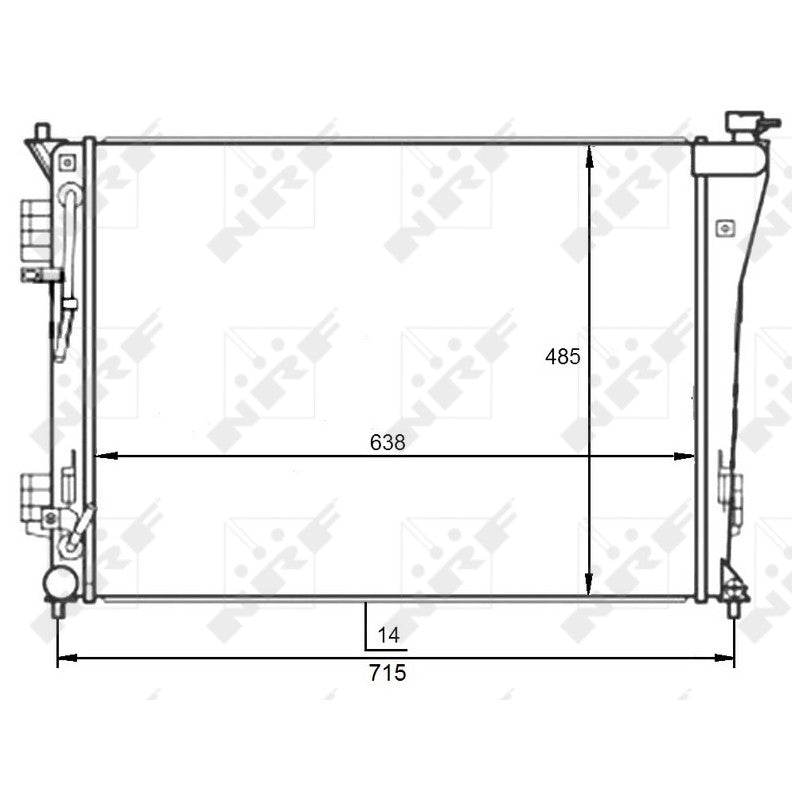 Radiator apa NRF 59097