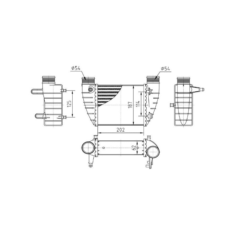 Intercooler MTR 13054542