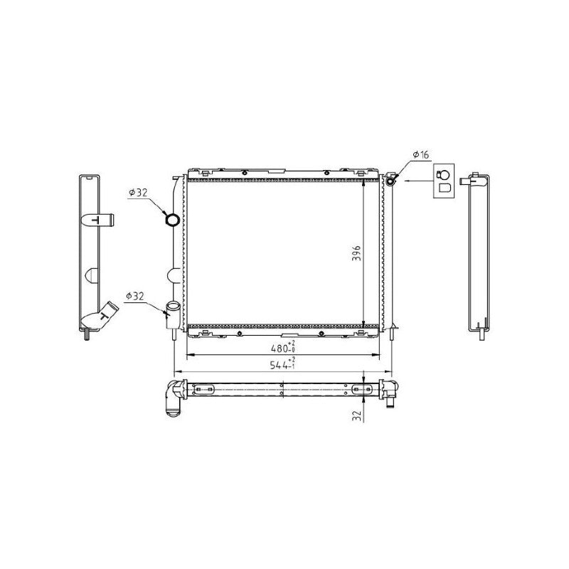 Radiator apa MTR 13054860