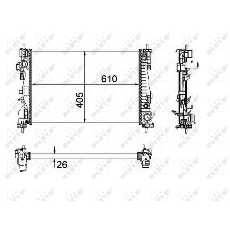 Radiator apa NRF 58492
