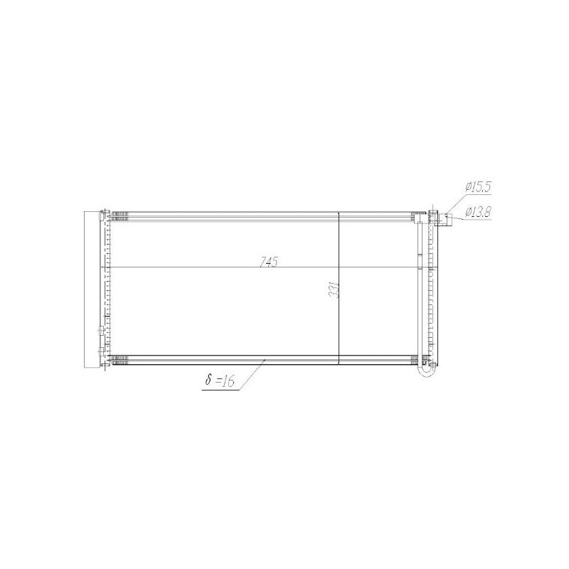 Radiator clima MTR 13054871