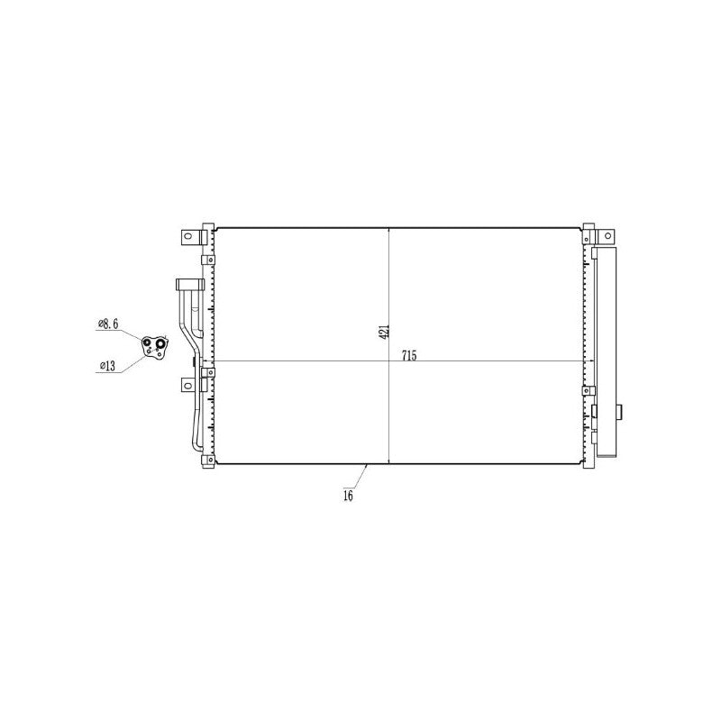 Radiator clima MTR 13054905