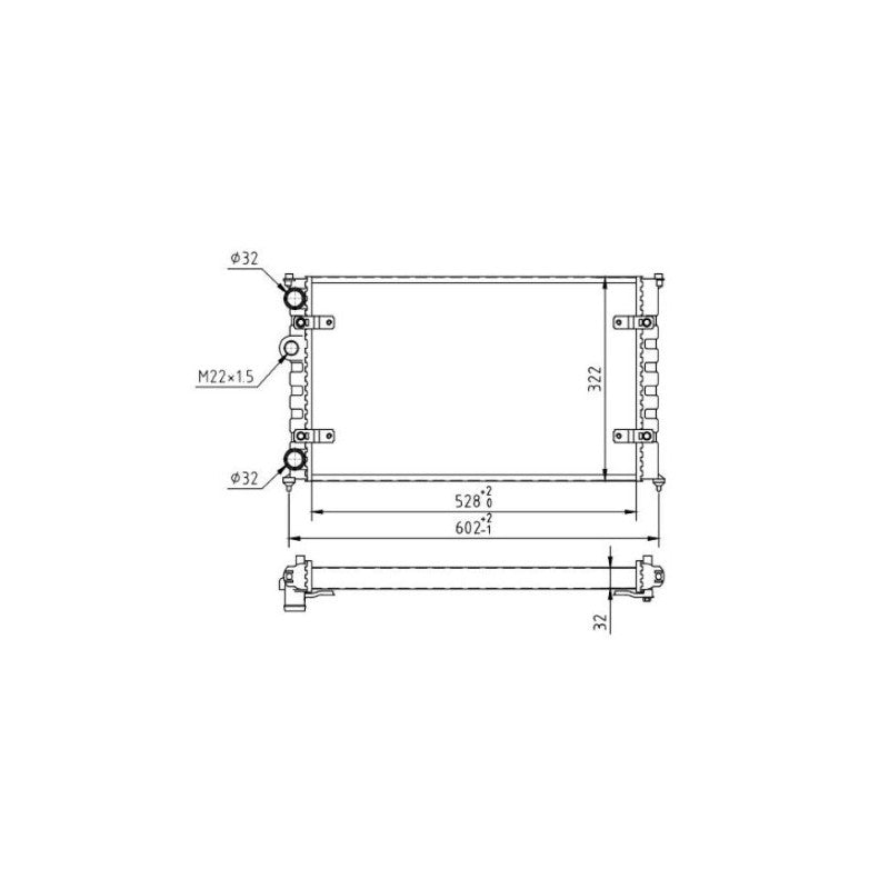 Radiator apa MTR 13054427