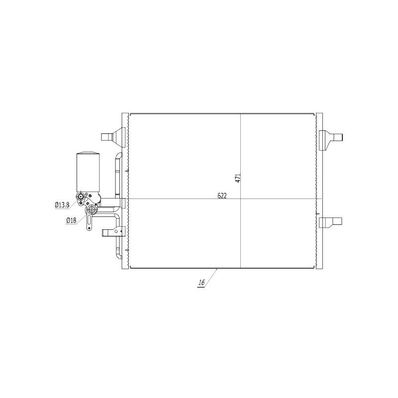Radiator clima MTR 13054491