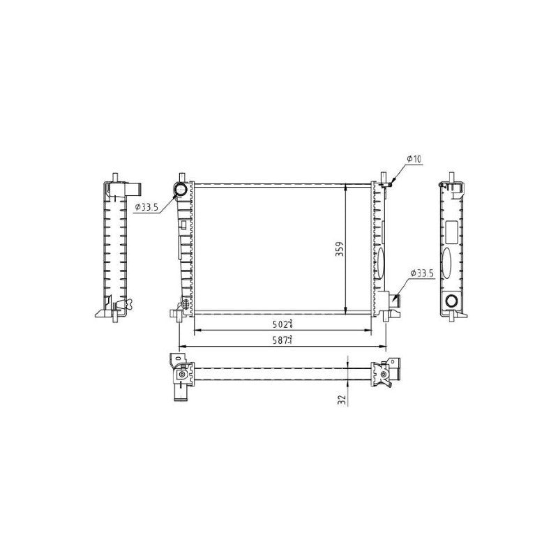 Radiator apa MTR 13054543