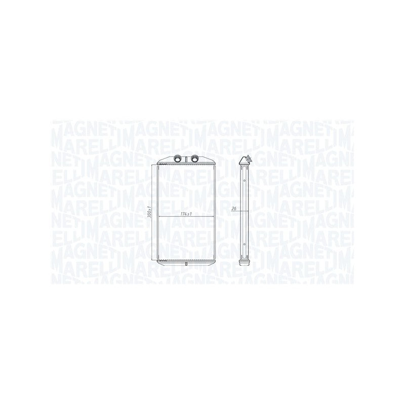 Radiator habitaclu MAGNETI MARELLI 350218522000