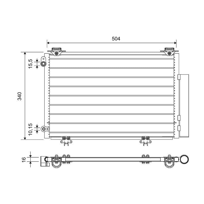 Radiator clima VALEO 812724