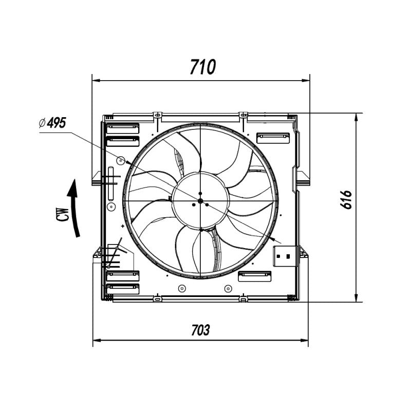 Ventilator racire NRF 47921