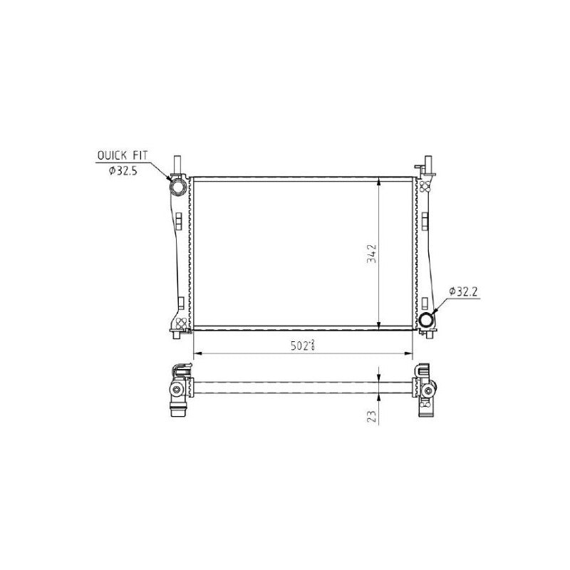Radiator apa MTR 13054626