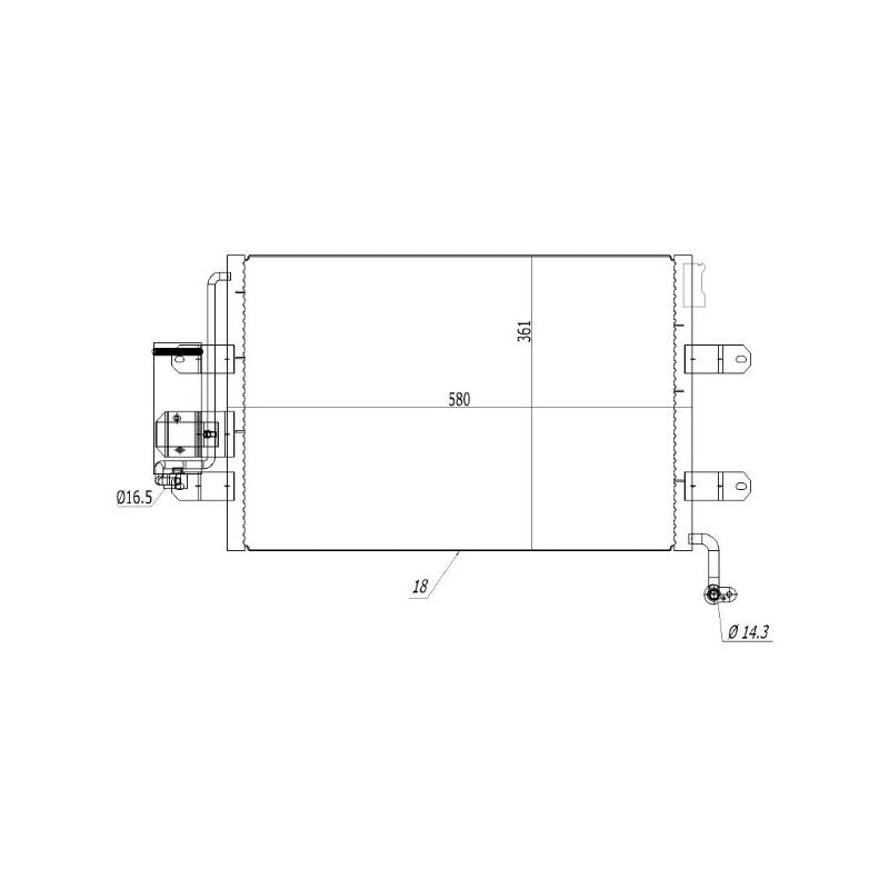Radiator clima MTR 13054746