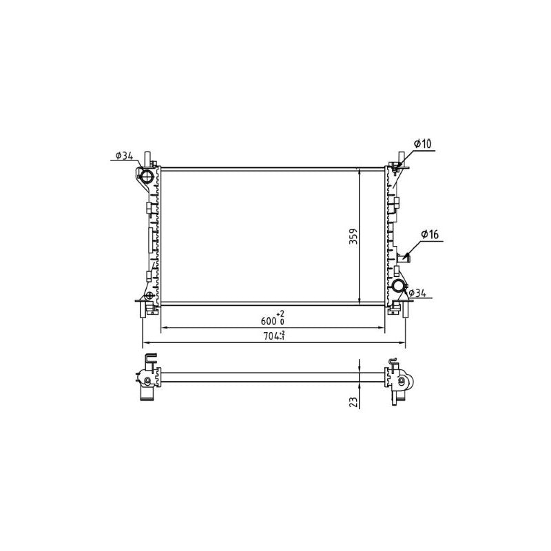 Radiator apa MTR 13054771