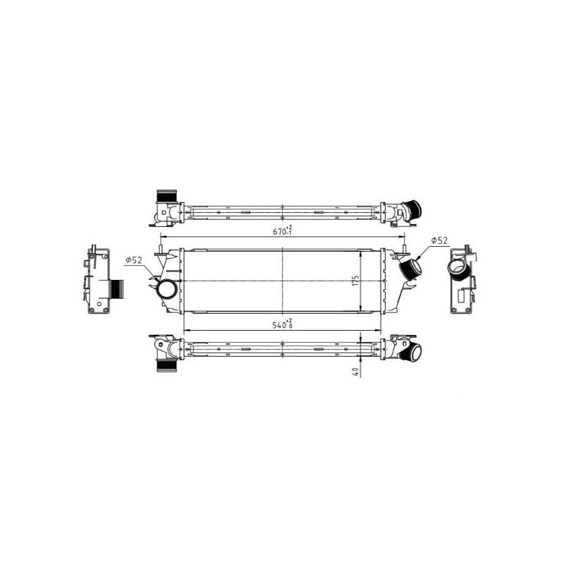 Intercooler MTR 13054432