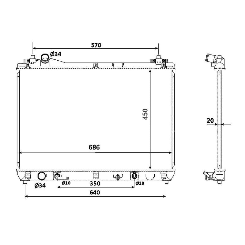 Radiator apa NRF 53702
