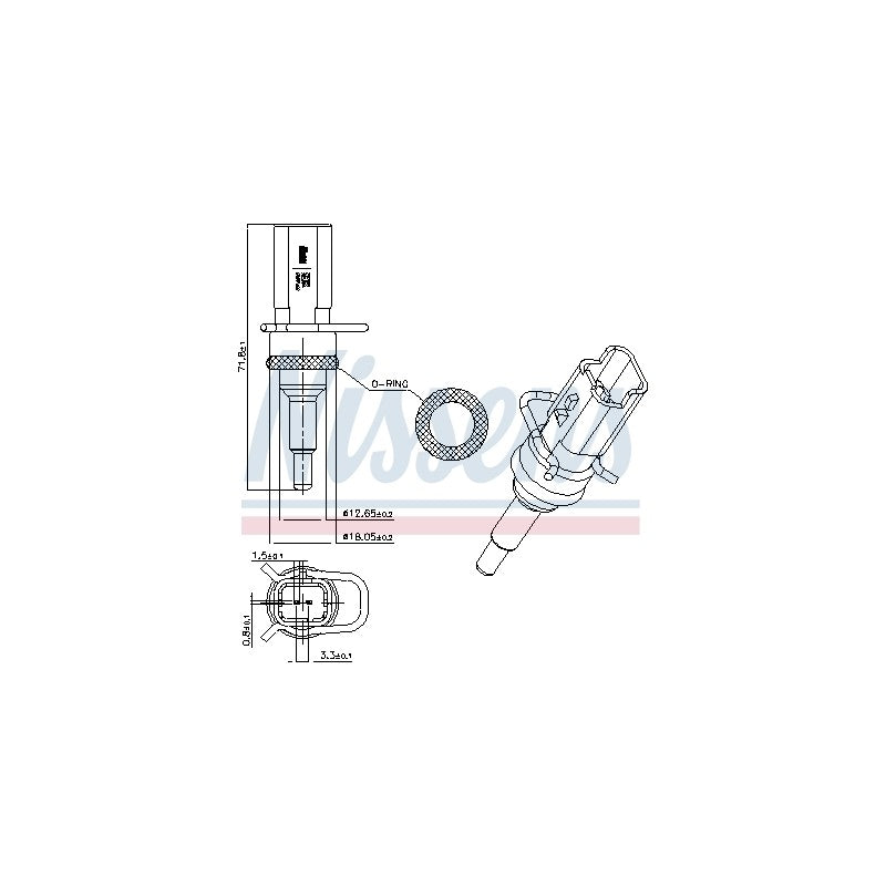 Senzor temperatura lichid racire NISSENS 207018