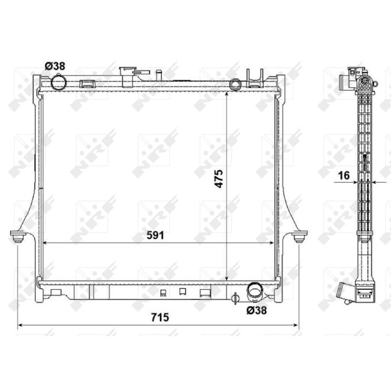 Radiator apa NRF 53540
