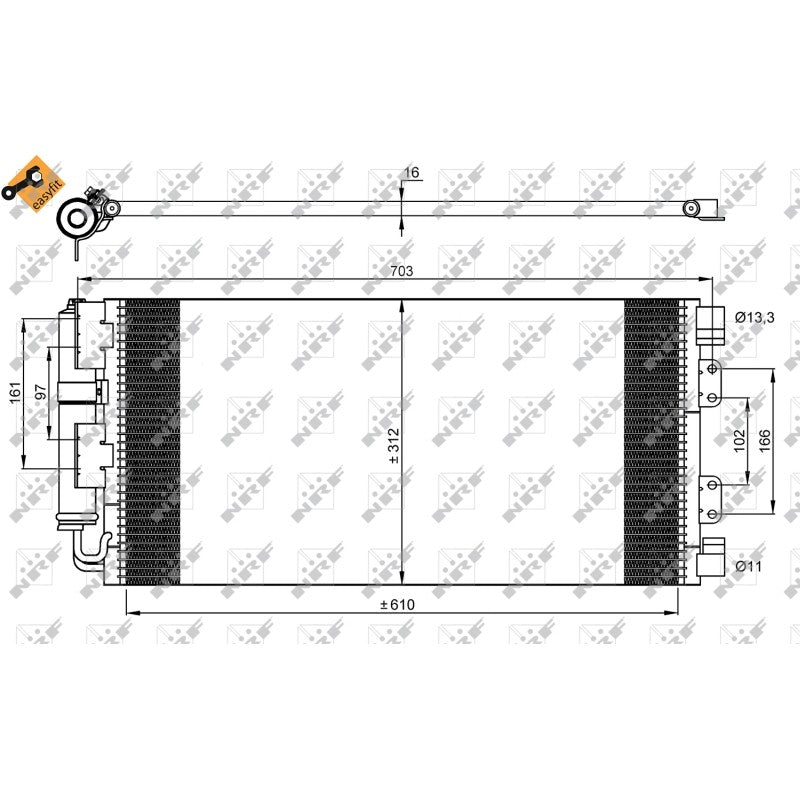 Radiator clima NRF 35548