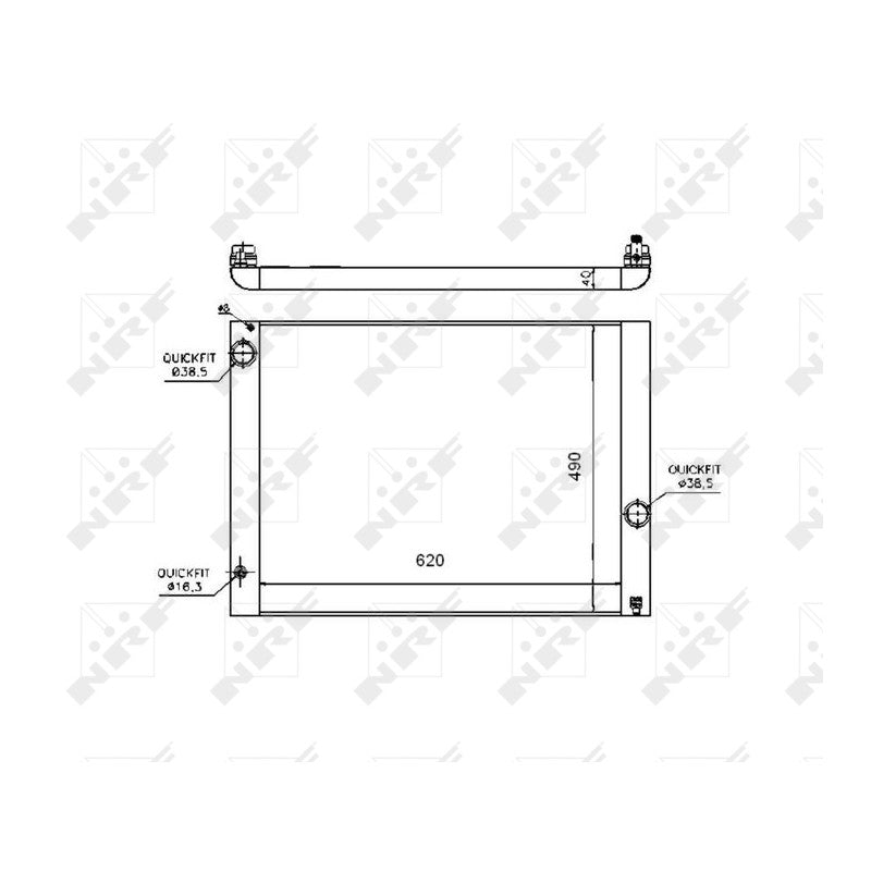 Radiator apa NRF 53724