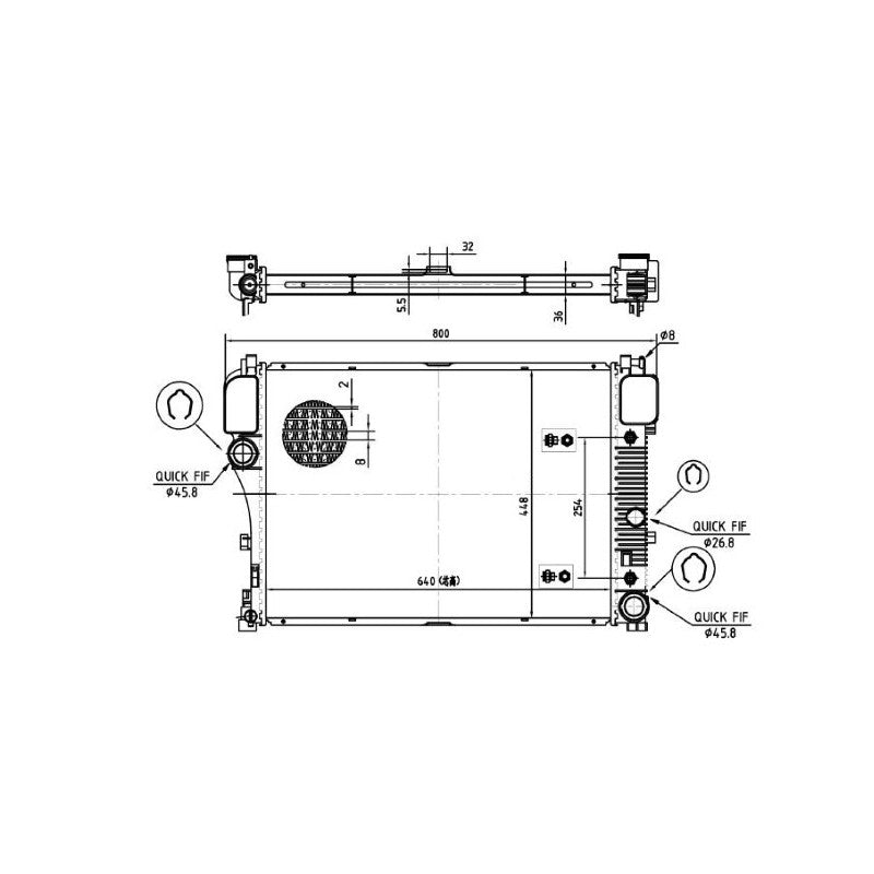 Radiator apa MTR 13054621