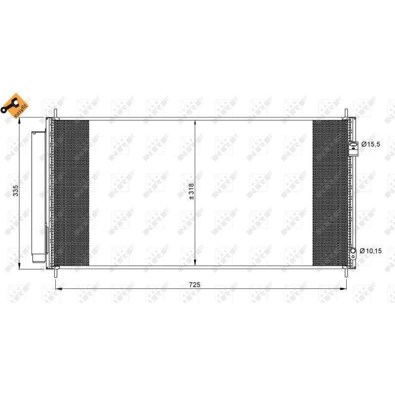 Radiator clima NRF 35943