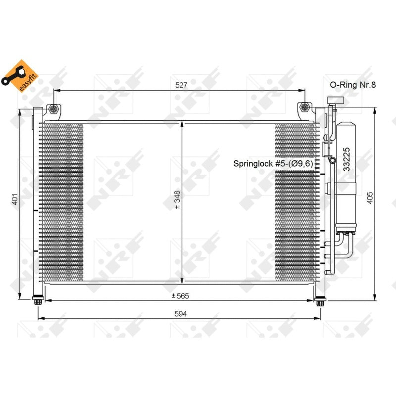 Radiator clima NRF 35870