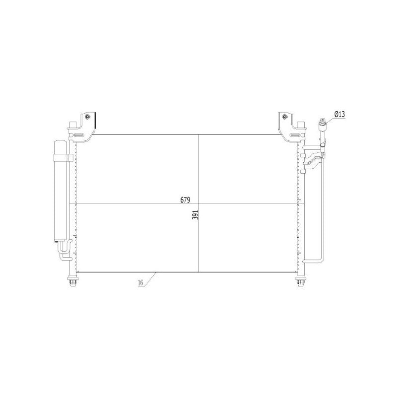 Radiator clima MTR 13054623