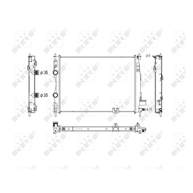 Radiator apa NRF 53756