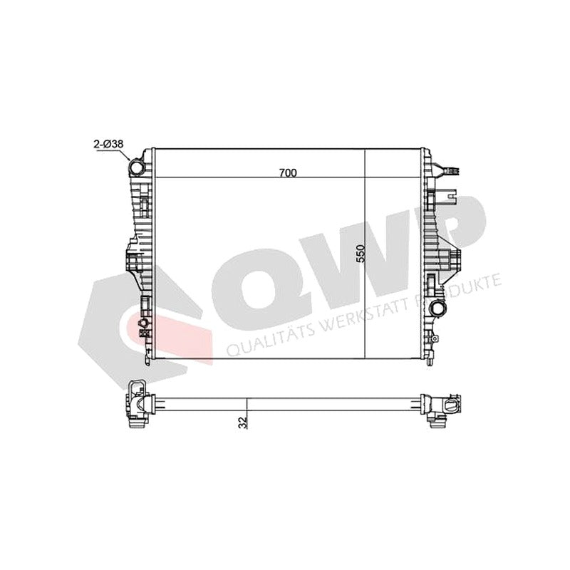 Radiator apa VALEO 733287