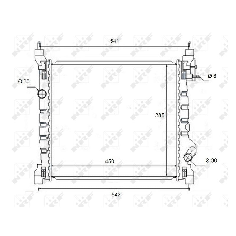 Radiator apa NRF 58454