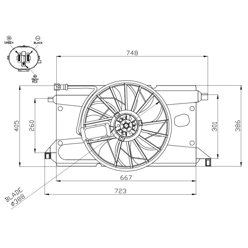 Ventilator racire NRF 47961