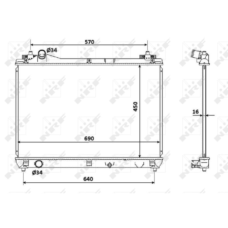 Radiator apa NRF 53915