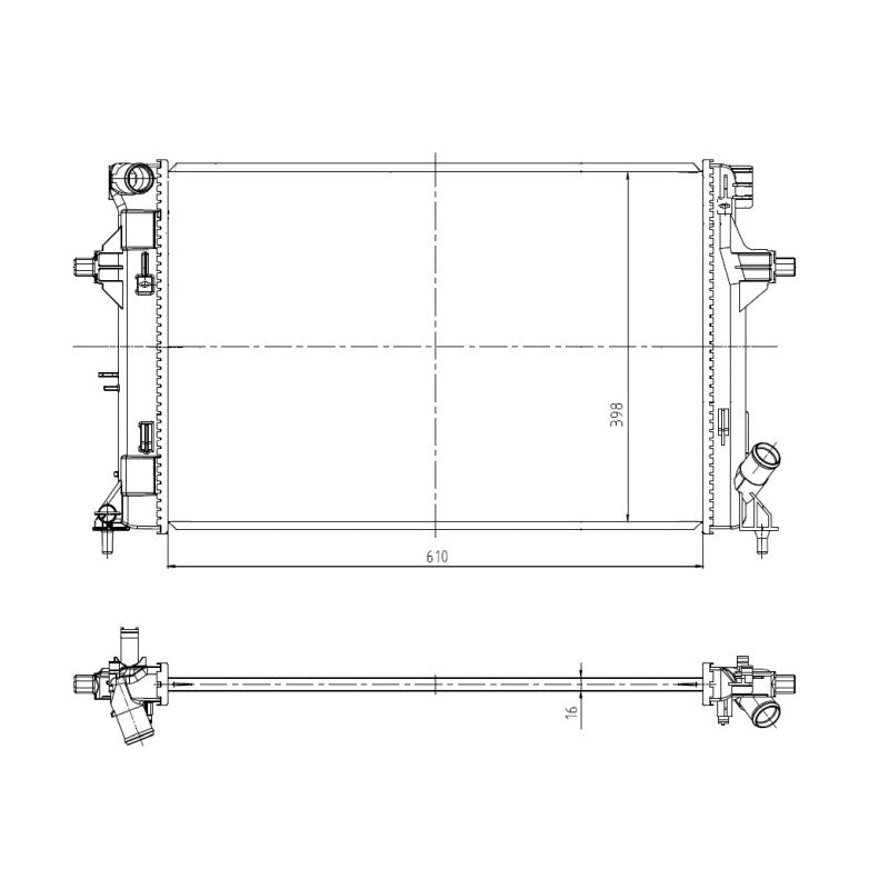 Radiator apa NRF 550035