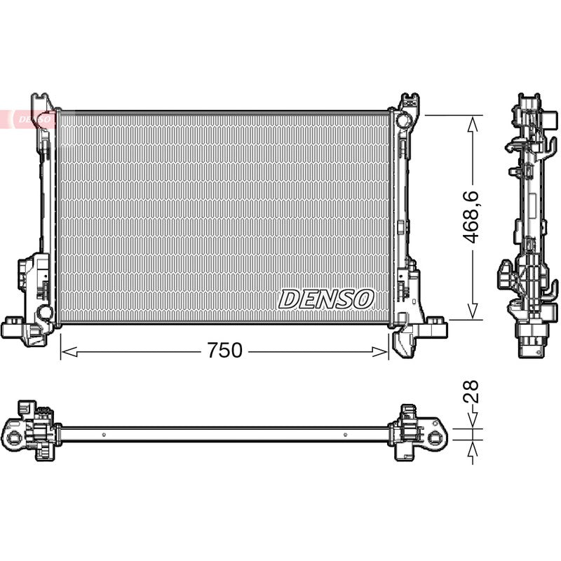 Radiator apa DENSO DRM09174