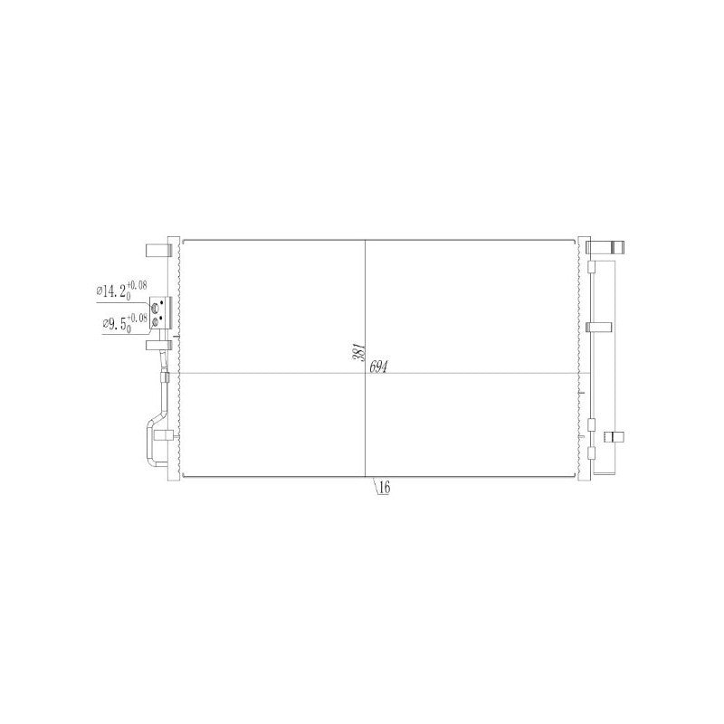 Radiator clima MTR 13054900