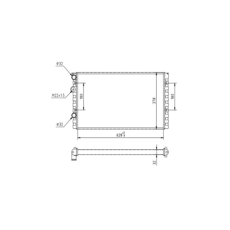 Radiator apa MTR 13054360