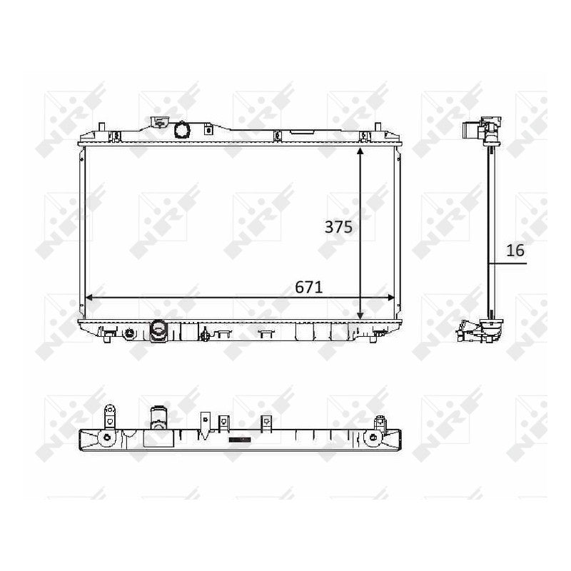 Radiator apa NRF 58537