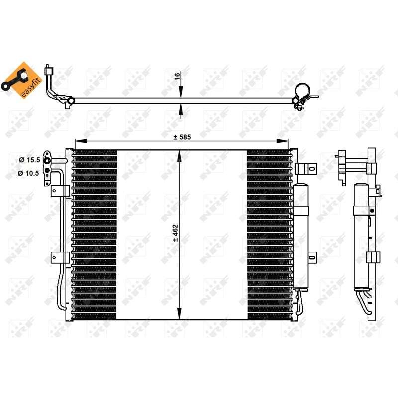 Radiator clima NRF 350330