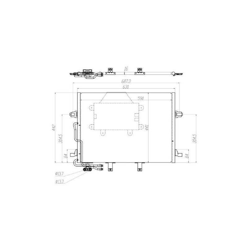 Radiator clima MTR 13054889