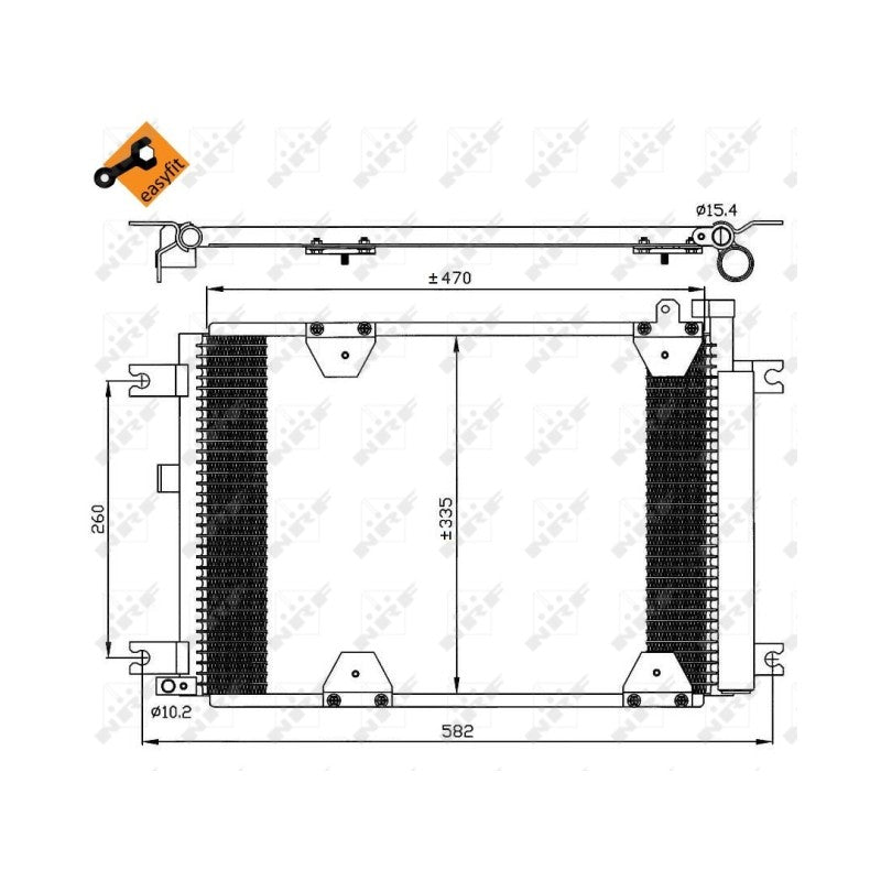 Radiator clima NRF 35580