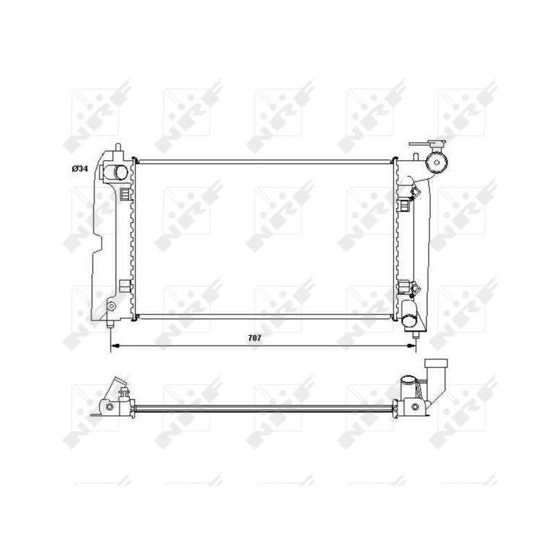 Radiator apa NRF 53396