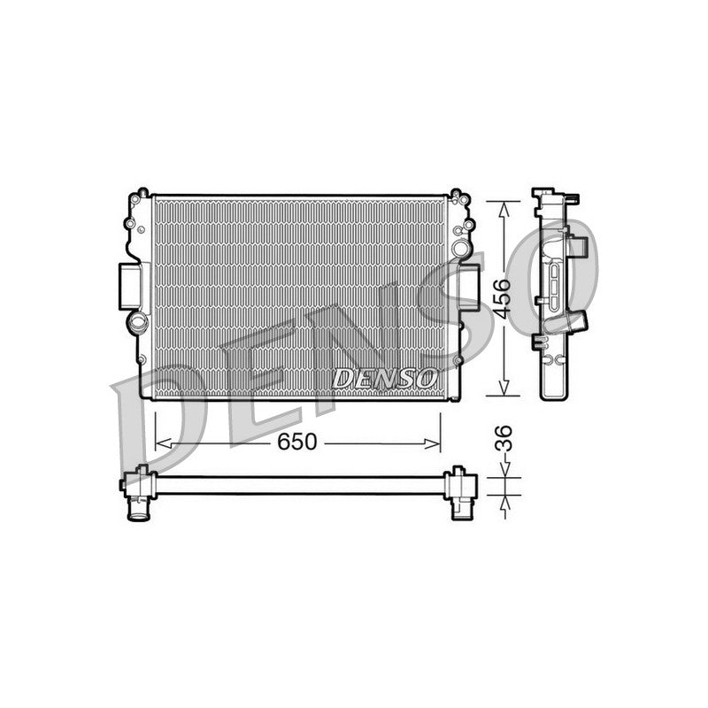 Radiator apa DENSO DRM12007