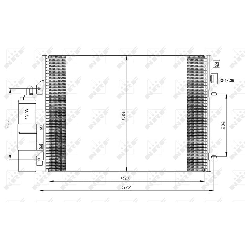 Radiator clima NRF 35771