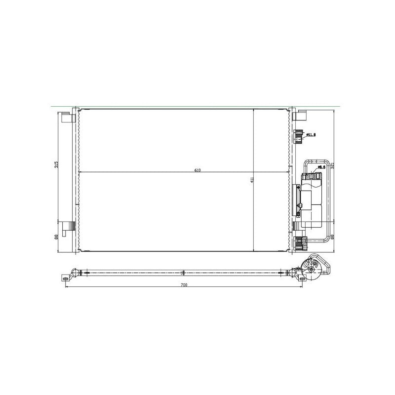 Radiator clima MTR 13054410