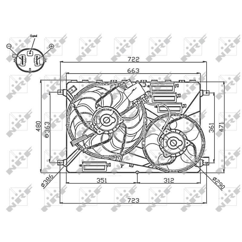 Ventilator racire NRF 47756